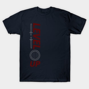 Gaming - LEVEL UP (Sword and Shield) T-Shirt